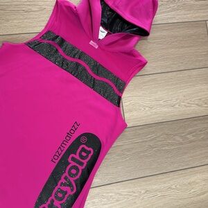 Spirit Halloween Size XL Razzmatazz Crayola Costume Dress One Piece With Hood